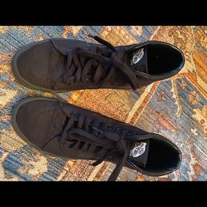 Vans Black Hightops Size 6.5 mens / 8.0 womens